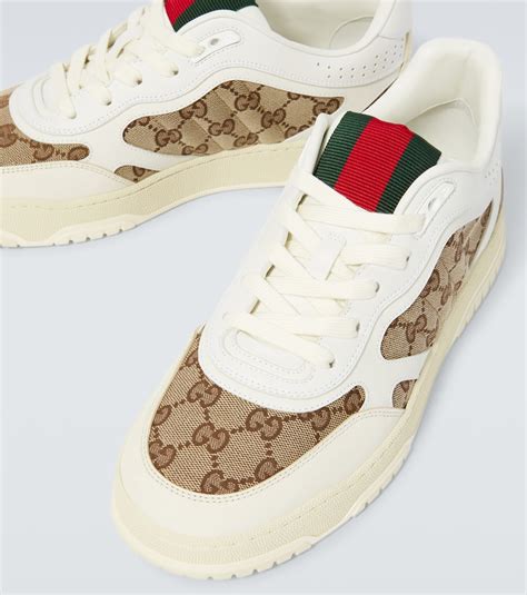 gucci re web trainer|gucci gg canvas sneakers.